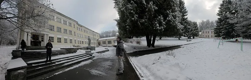 Усадьба в заснеженном парке, фото 1