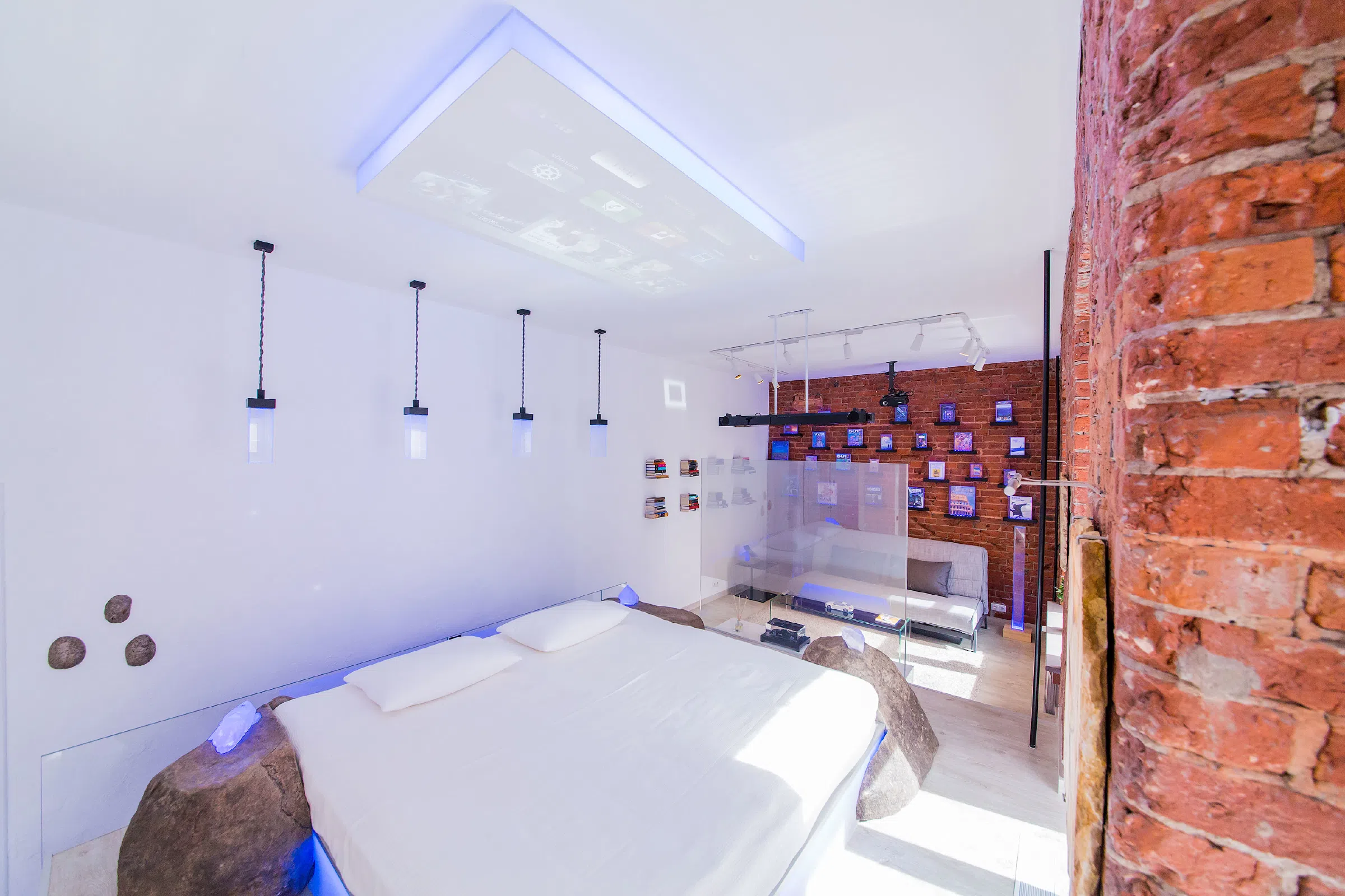 Лофт с камнями-светильниками, фото 15