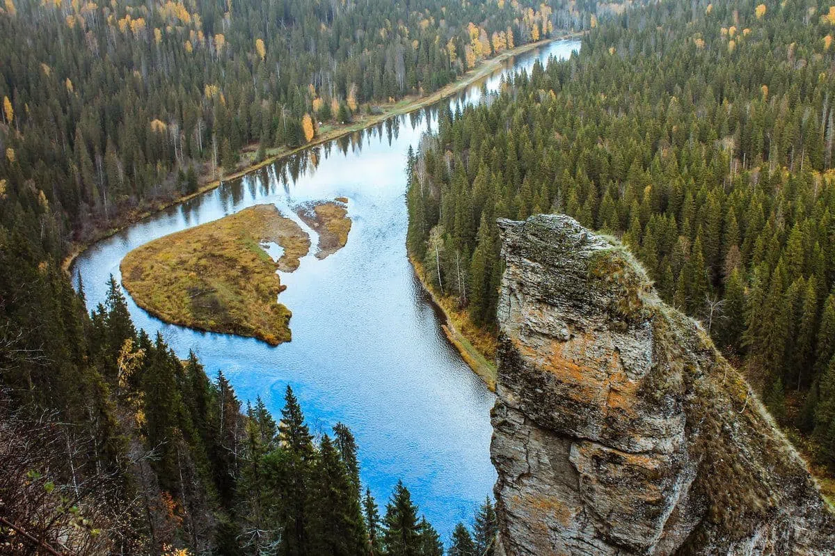 Панорама лесной реки, фото 3