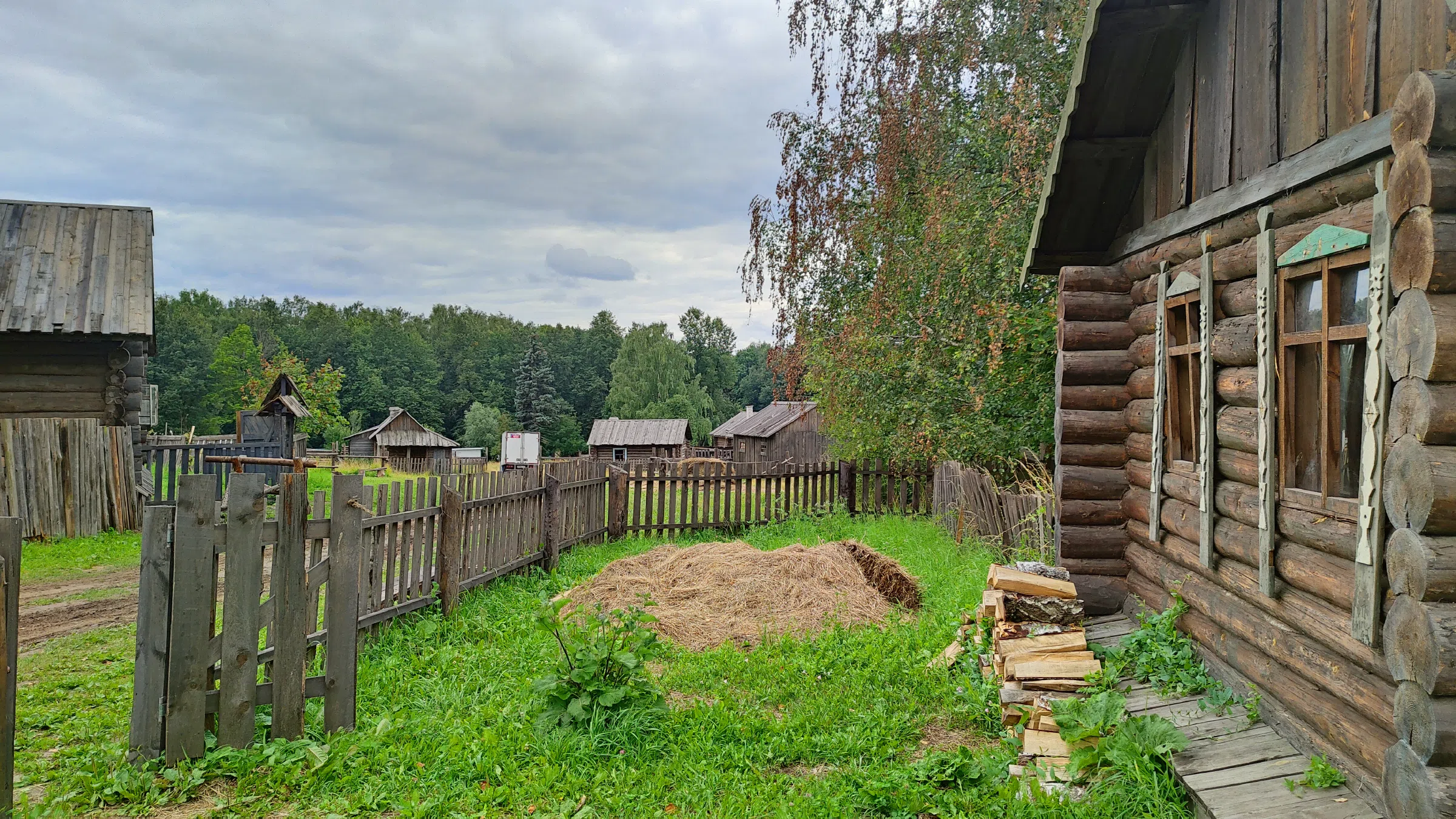 Деревенская изба с дровами, фото 22