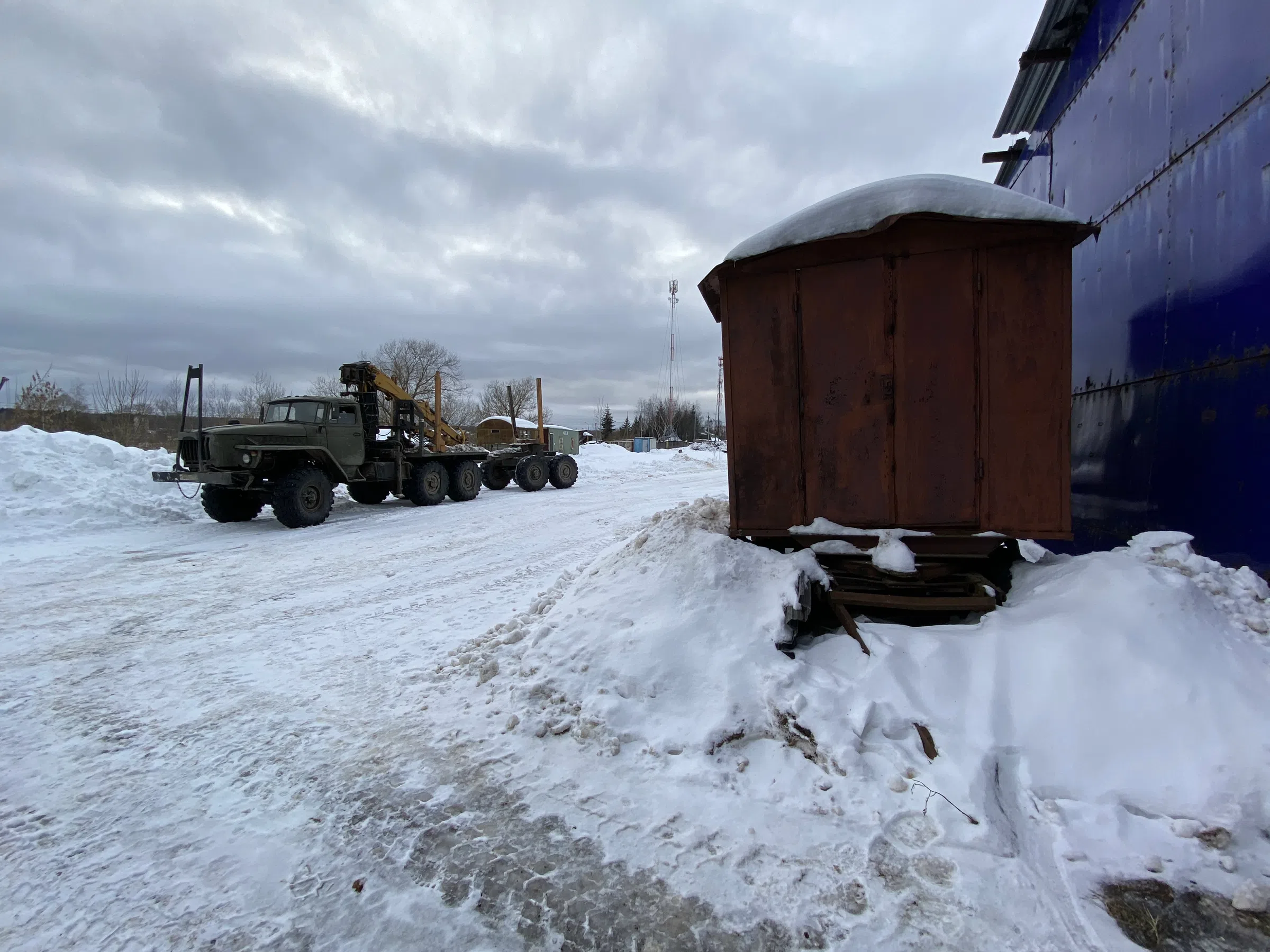 Зимняя лесопилка, фото 21