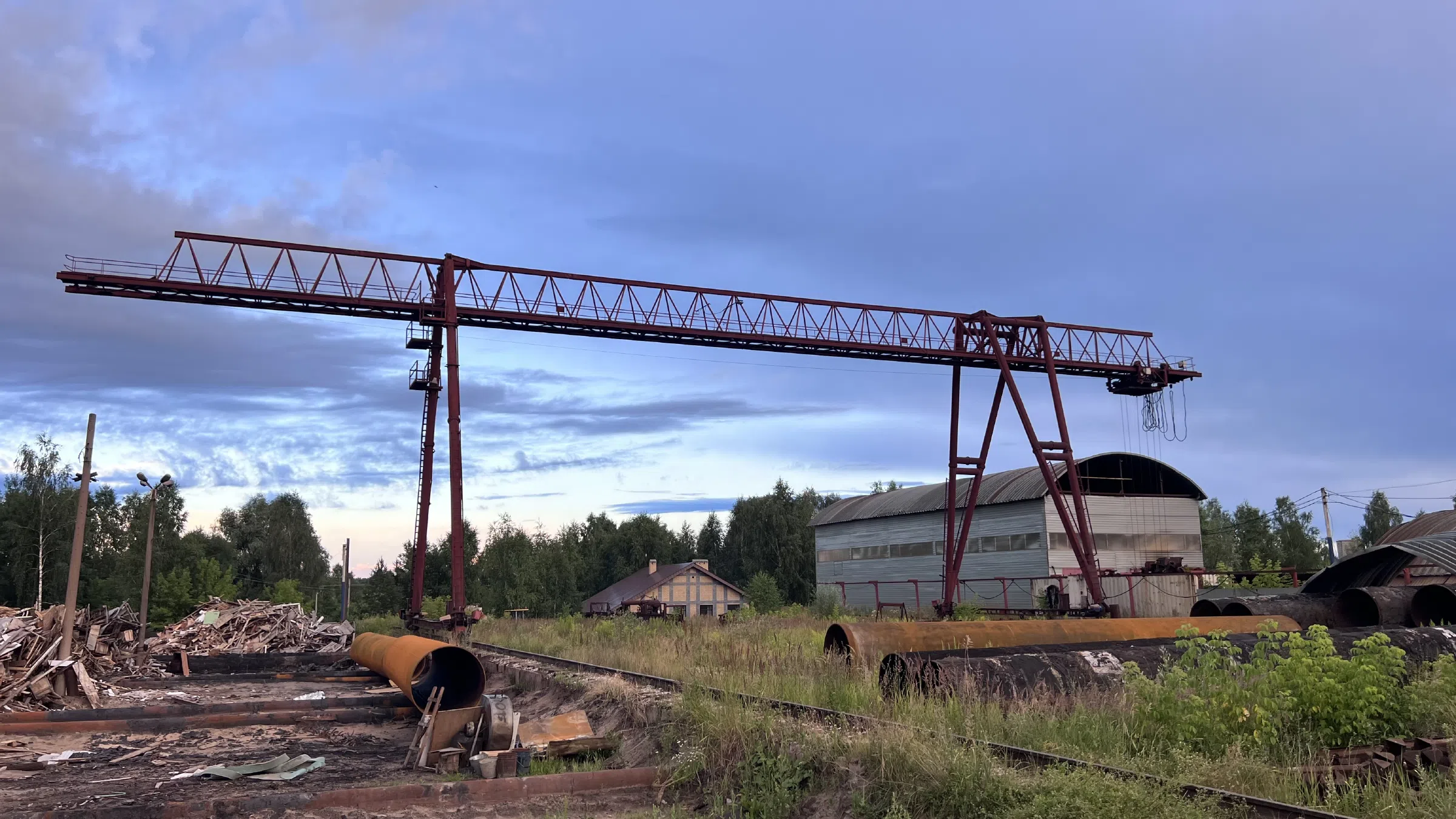 Краны на лесопилке, фото 17