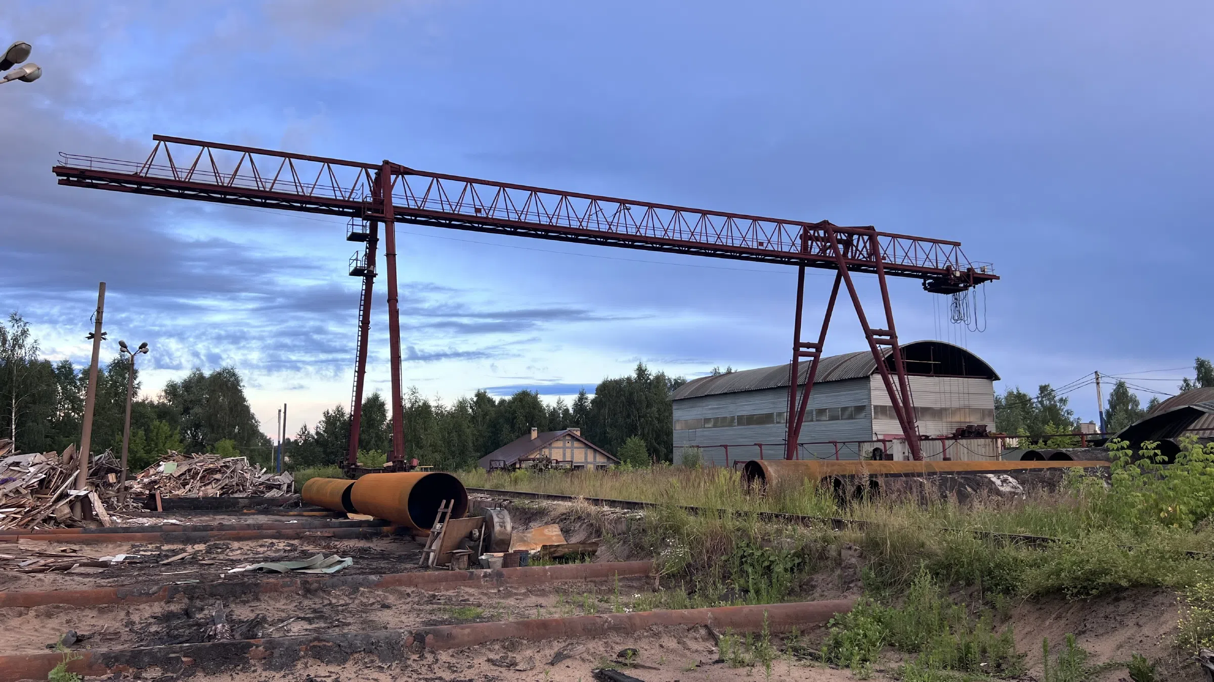 Краны на лесопилке, фото 18