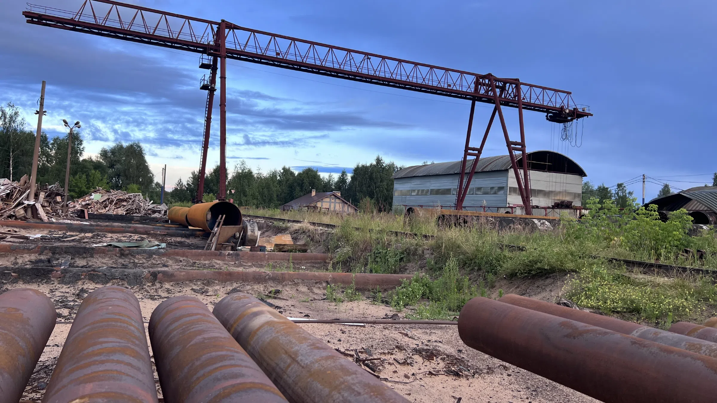 Краны на лесопилке, фото 16