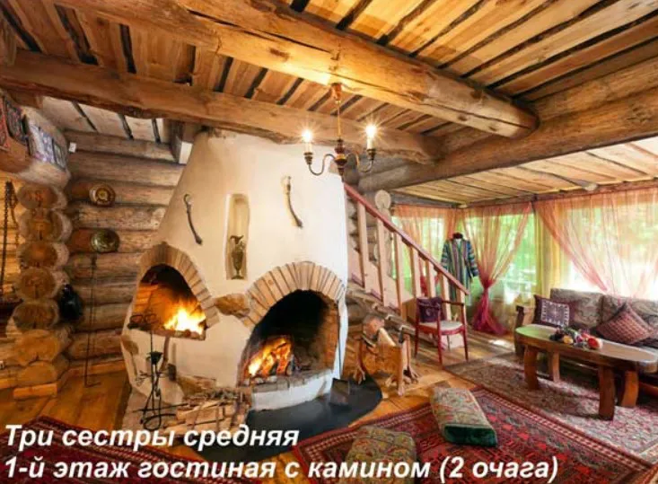 Брусовая дача с каминами, фото 13