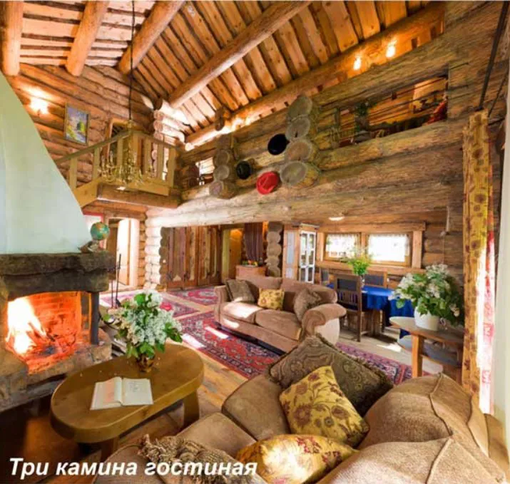 Брусовая дача с каминами, фото 4