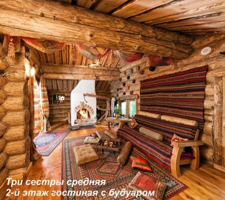 Брусовая дача с каминами, фото 2