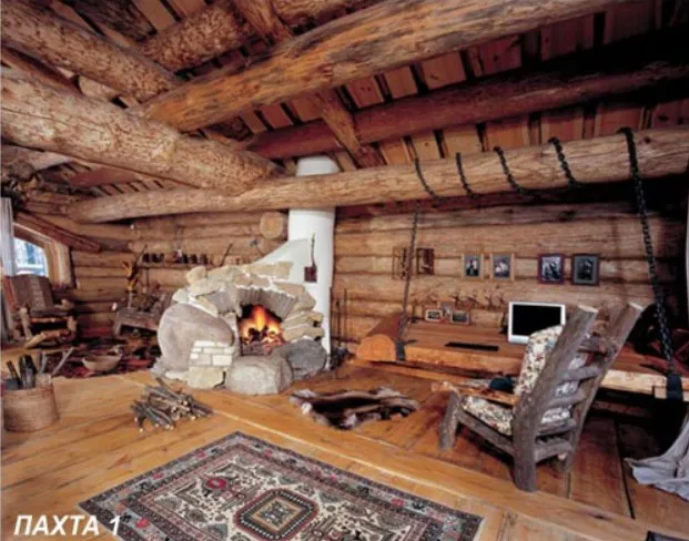 Брусовая дача с каминами, фото 10