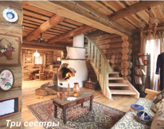 Брусовая дача с каминами, фото 12