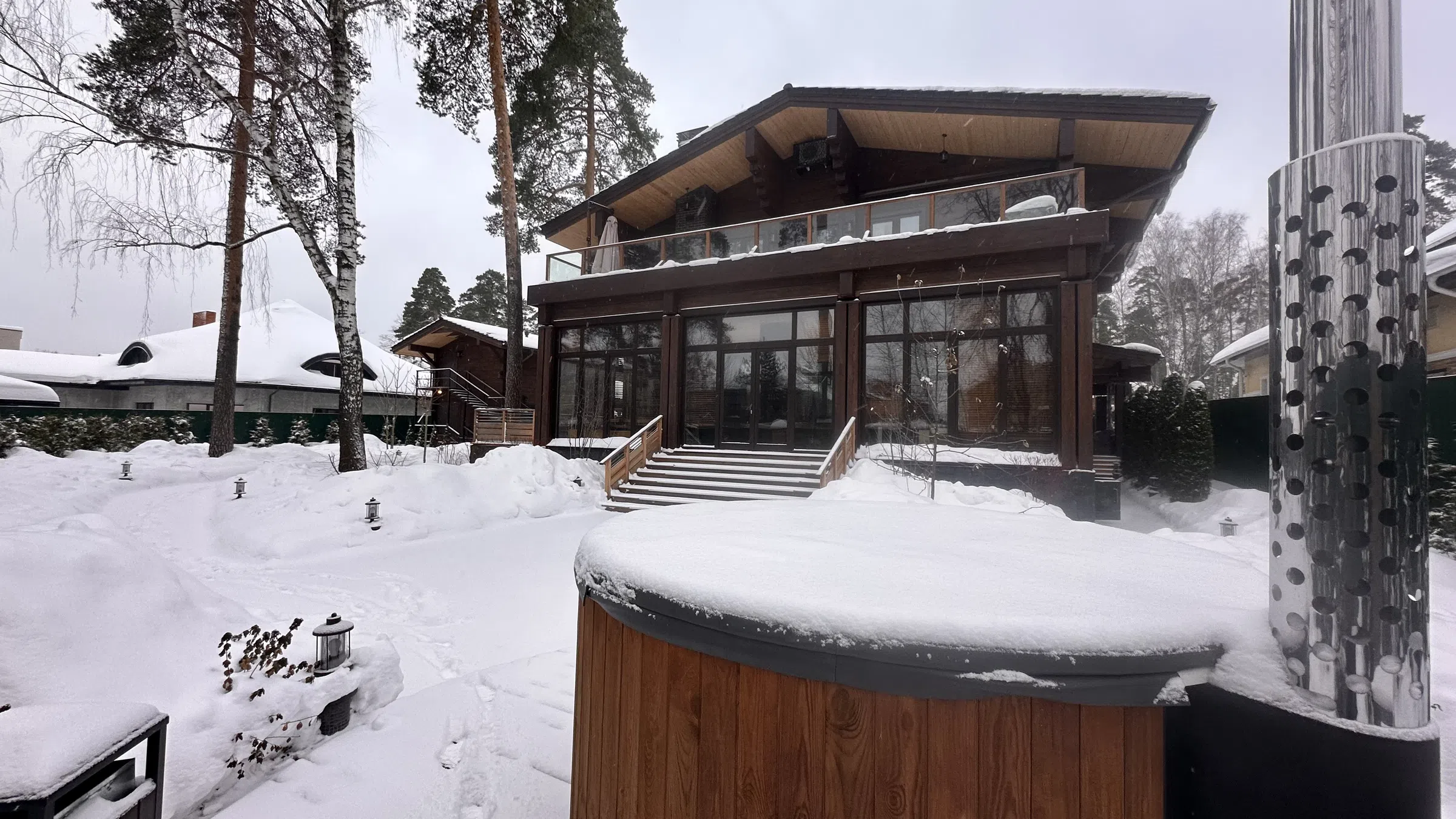 Современный дом из бруса , фото 7
