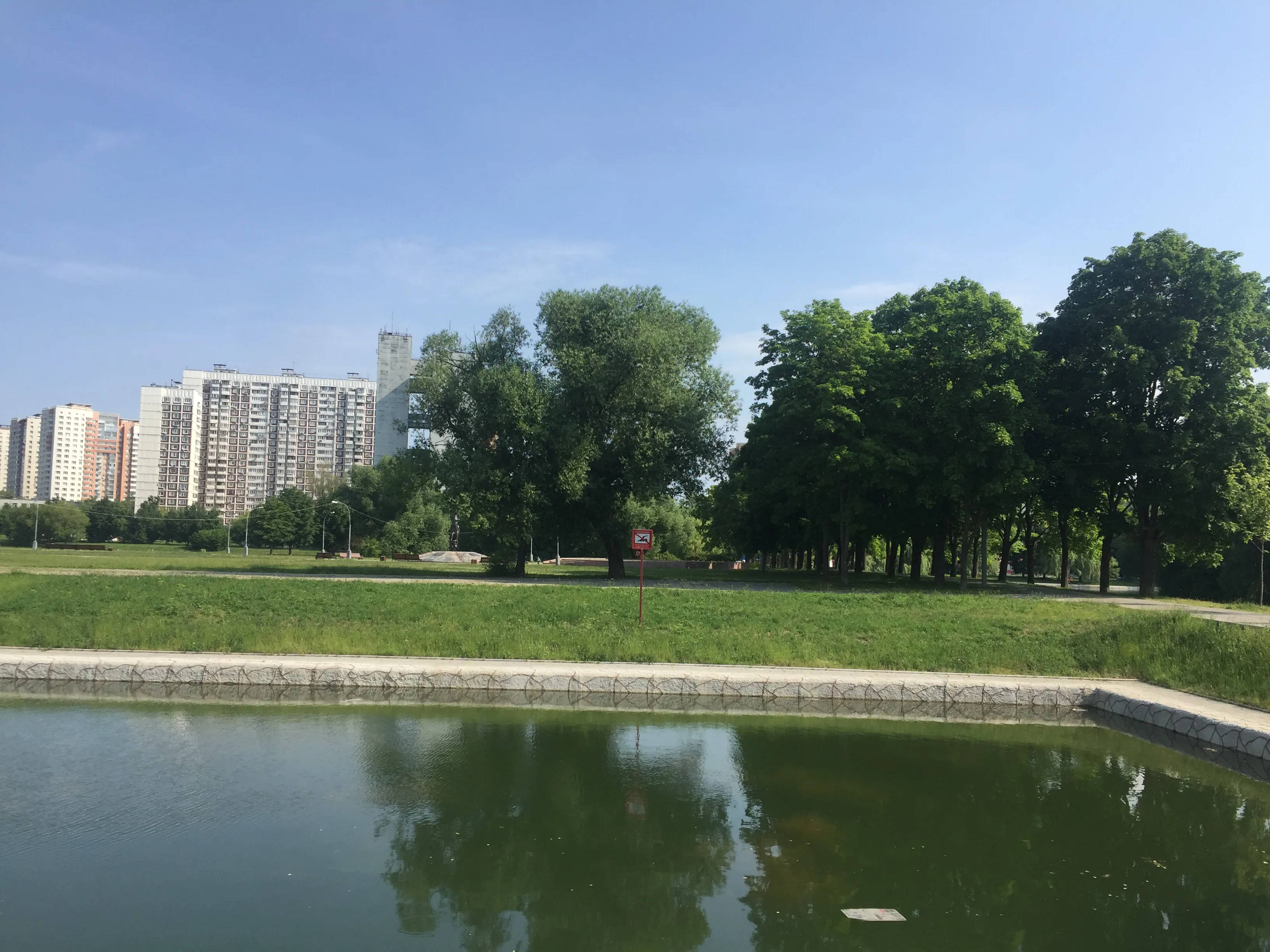 Зеленый парк у пруда, фото 9