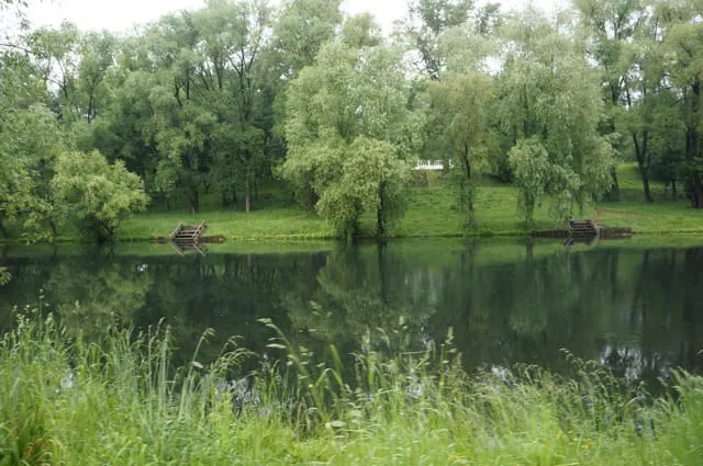 Парк с прудом и лестницей, фото 3