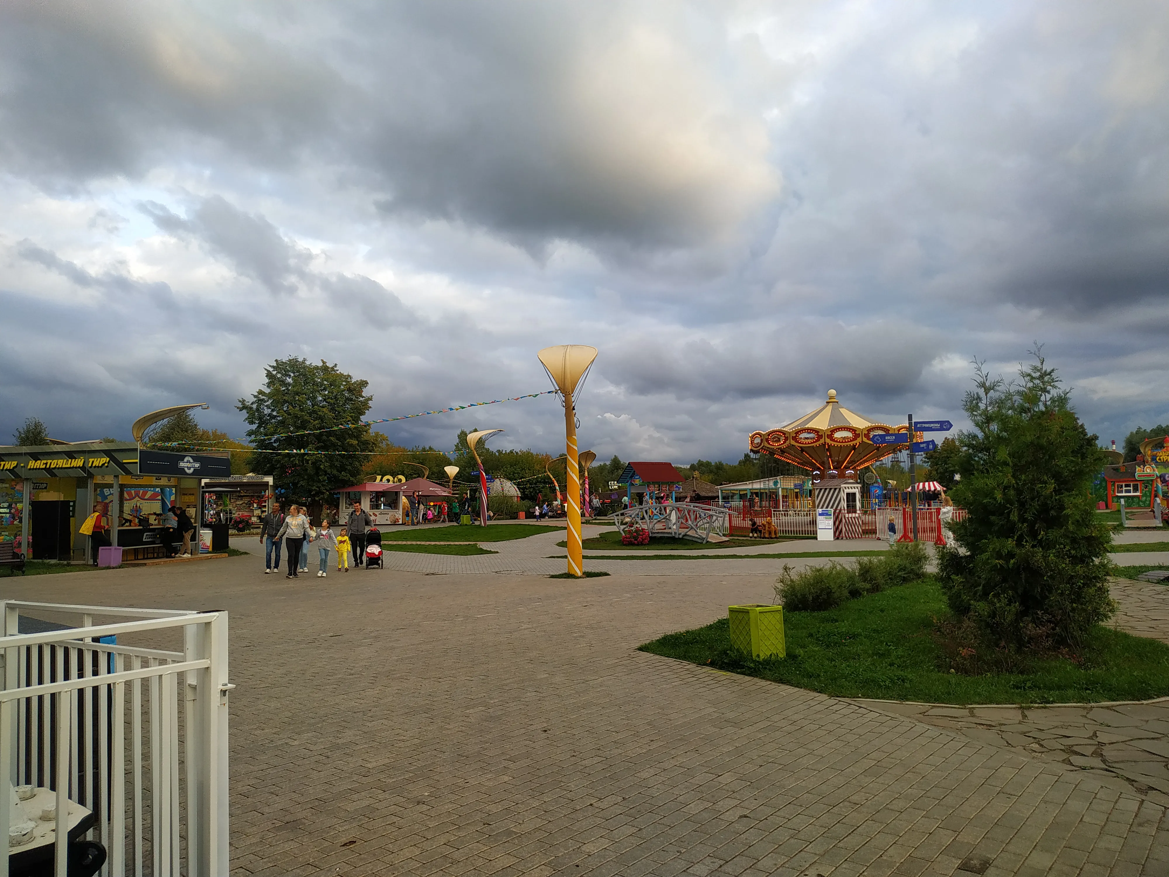 Колесо обозрения в парке, фото 22