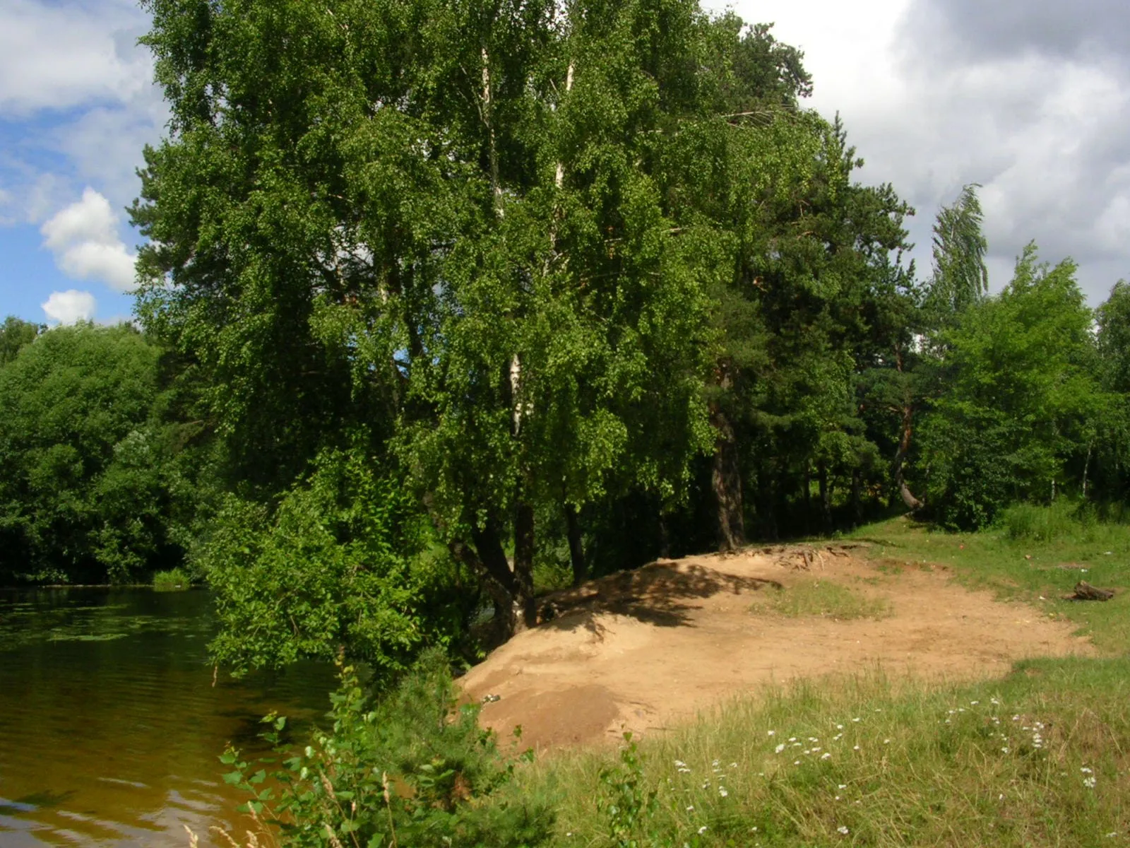 Парк у озера с видом на город, фото 14