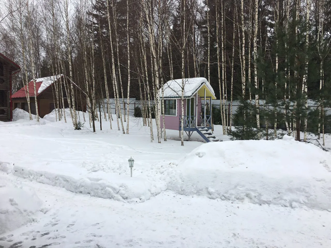 Рустик в заснеженном лесу, фото 4